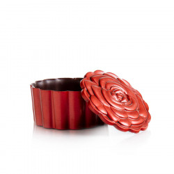 Rose avec couvercle rouge brillant en chocolat coloré 2.448 kg 