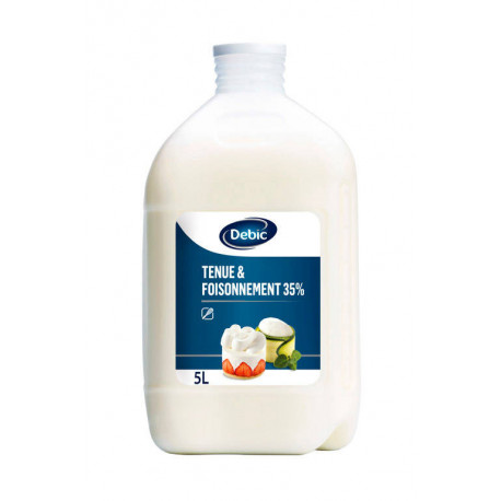 Crème à fouetter 35 % MG tenue et foisonnement UHT 5 L