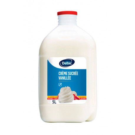 Crème sucrée à l'arôme naturel de vanille Bourbon 33,5% MG UHT 5 L