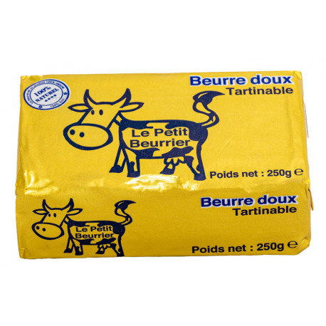 Beurre doux petit beurrier 82 % MG 250 g