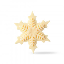décor Flocon de neige en chocolat blanc 88 pièces 361 g