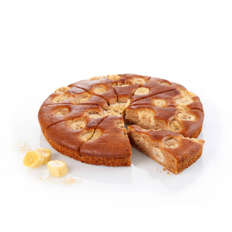 Gâteau à la banane prédécoupé en 10 parts 870 g