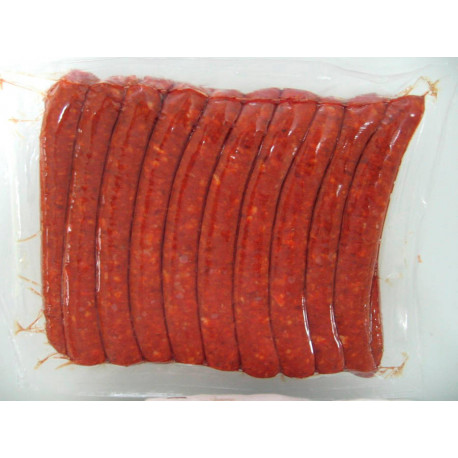 Merguez en boyau naturel étuvé 50 g x 20