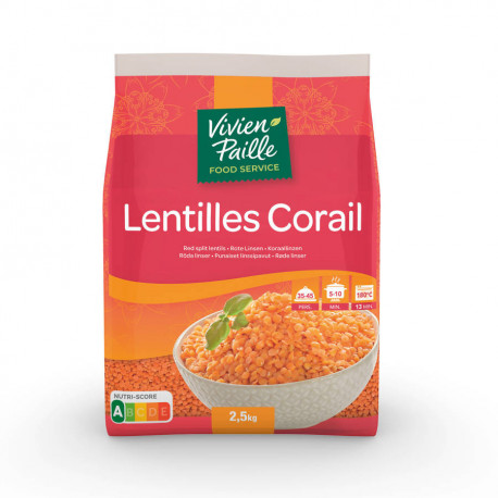 Lentille corail décortiquée 2,5 kg