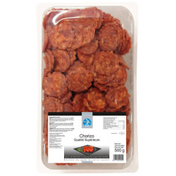 Chorizo supérieur rond en tranche 500 g