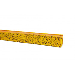 Kit de bûchette biscuit joconde jaune décor Etoiles 55 cm 94 g
