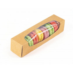 Boîte pour 8 macarons 20 x 4,5 x 4,5 cm x 50