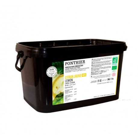 Purée citron jaune Bio 100% 5 kg