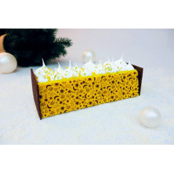 Gouttière biscuit joconde jaune décor Etoiles 57 cm