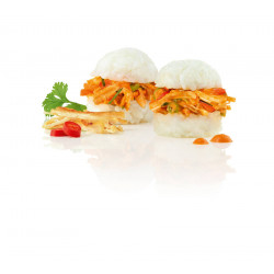 Mini burgers de riz au poulet au curry rouge 1,2 kg