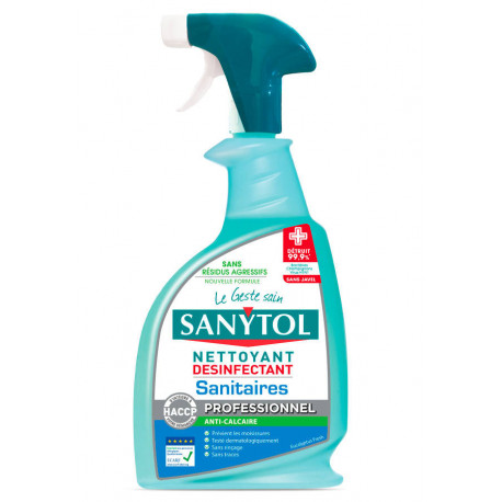 Désinfectant et nettoyant anti-calcaire sanitaires fresh x750 ml