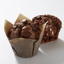 Muffin fourré au chocolat-noisette avec décor chunks 95 g