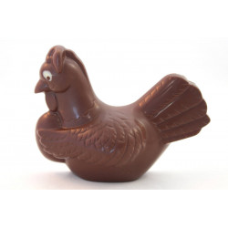 Moulage de poule en chocolat lait 130 g