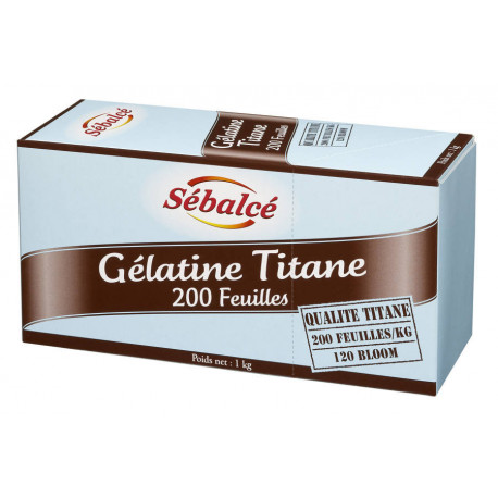 Gélatine titane 200 F/ kg 120 bloom 1 kg