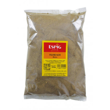 Poivre noir moulu 500 g
