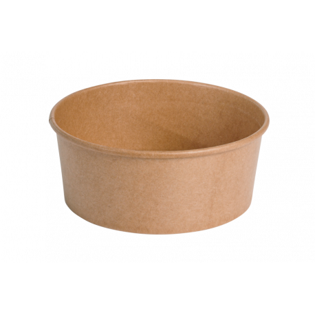 Pot a salade en carton kraft brun 780 ml x 50