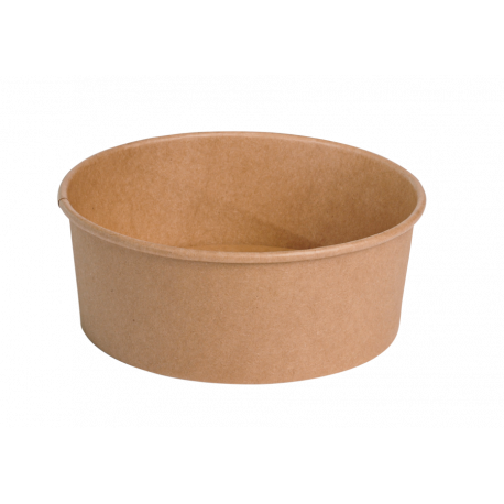 Pot a salade en carton kraft brun 1100 ml x 50