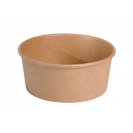Pot a salade en carton kraft brun 1250 ml x 50