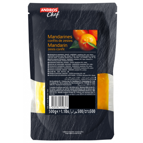 Zeste confit de mandarine surgelé 500 g
