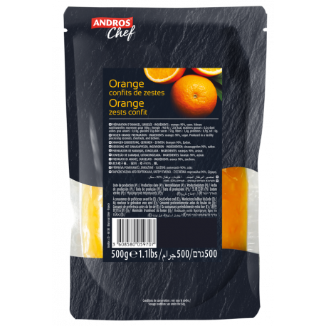Zesre confit d'orange surgelé 500 g