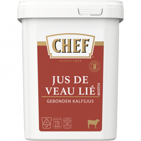 Jus de veau lié déshydraté 11-22 L 660 g