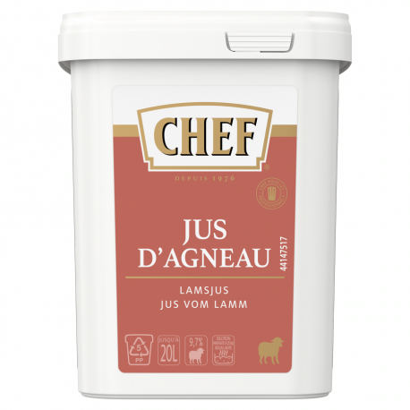 Jus d'agneau prénium 20 L 600 g