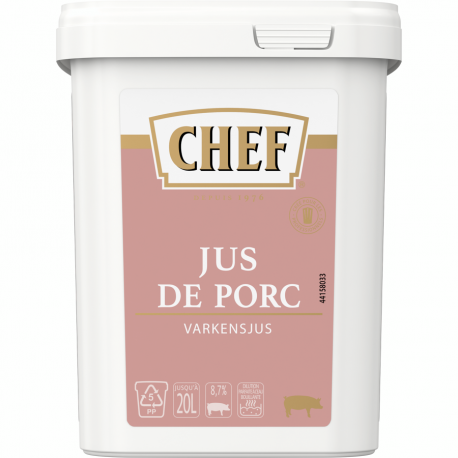 Jus de porc prénium 20 L 600 g