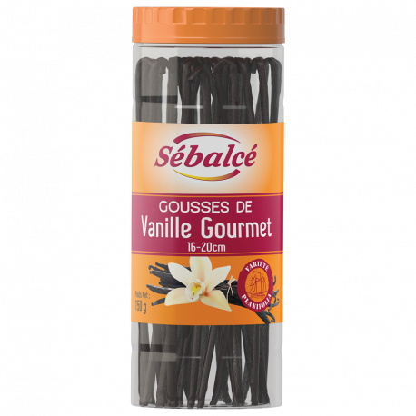 Gousse de vanille gourmet Planifolia 16/20 cm 150 g