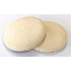 Coque macaron 75 mm blanc