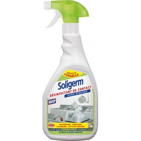 Désinfectant de contact Soligerm et actif sur le coronavirus 750 ml