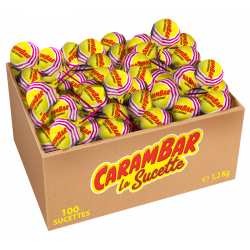 Sucette carambar family100 pièces 1.2 kg