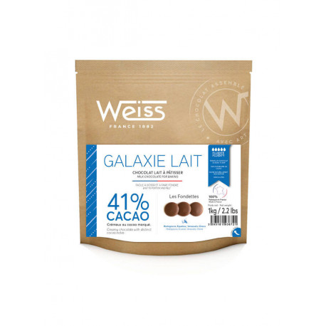 Sachet fondette chocolat lait galaxie 41% x 1 kg