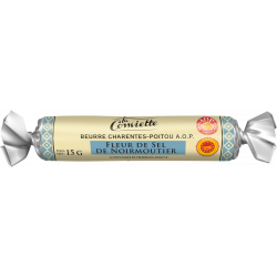 Beurre fleur de sel AOP Charentes-Poitou 80 % MG 15 g x 30