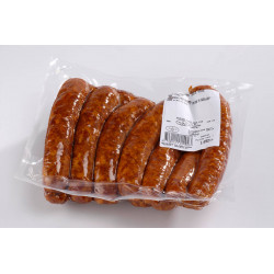 Saucisse fumée en chapelet 12x125g environ 1.5 kg