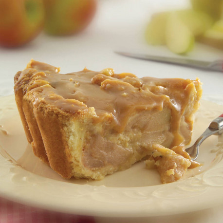 Tarte aux pommes granny nappée d'une sauce au caramel et toffee 2,15 kg x14