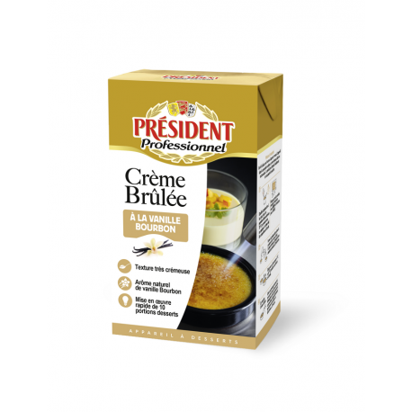 Appareil pour crème brûlée à la vanille bourbon UHT 1 L