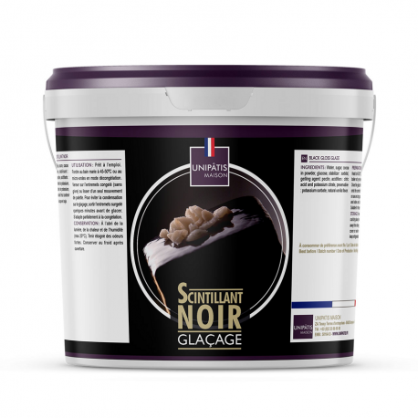 Glaçage scintillant noir 6 kg