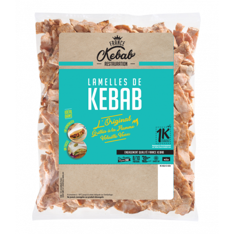 Kebab volaille-veau rôti en lamelles 850 g