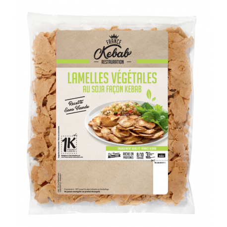 Lamelles végétales au soja façon Kebab 850g 