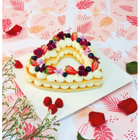 Couronne coeurs creamcake 220 mm