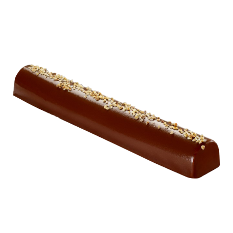Bûche gouttière gianduja caramel 55 cm 1,840 kg