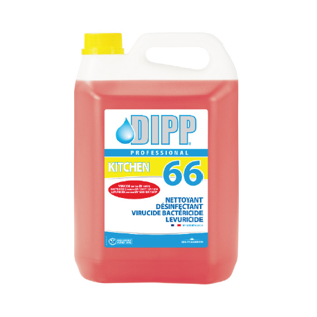 Nettoyant désinfectant virucide bactéricide Dipp 66 - 5 l