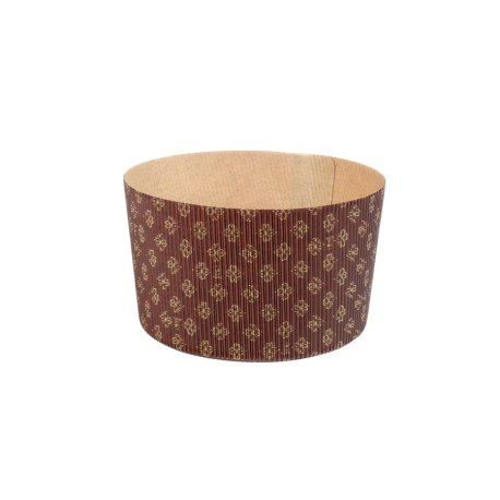 Moule rond en papier ondulé panettone x 45