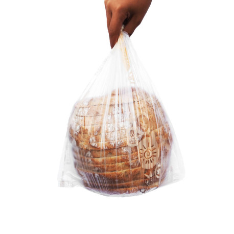 Sac à pain coupé Biosourcé beige 23 x 4 x 42 cm x 200