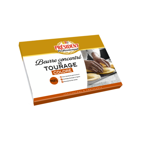 Beurre coloré pour feuilletage et croissant 2 kg