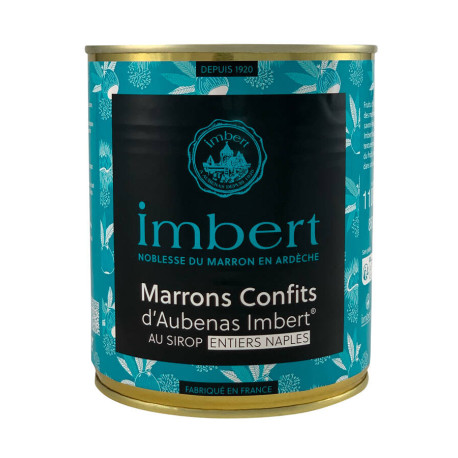 Marron entier confit d'Aubénas au sirop 1.1 kg