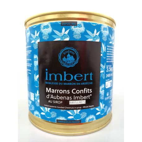 Marron confit d' Aubenas au sirop en brisures 3/1 3.5 kg