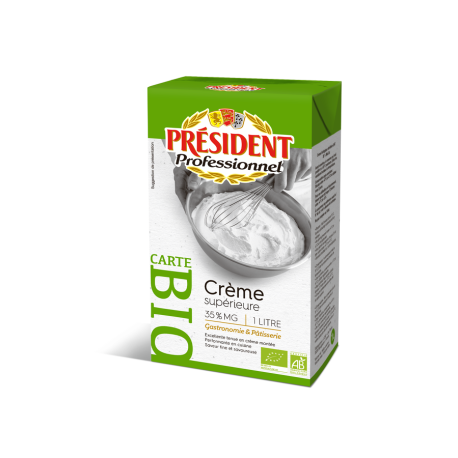 Crème liquide bio UHT 35 % MG 1 L