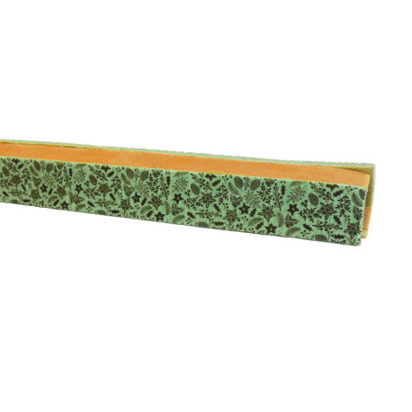 Kit de bûchette biscuit verte décor Jardin d'hiver 55 cm 94 g