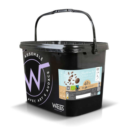 Fondette chocolat lait ceiba bio equit 42 % x 5 kg